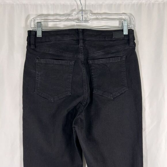 Lauren Ralph Lauren Jeans Women's 8 Black Denim Pockets Button Zip Cotton Blend - Picture 6 of 11